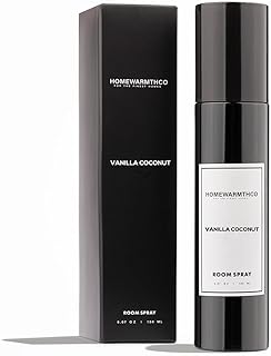 Vanilla Coconut Room Spray – 5.07 oz (150 ml) Scented Air Freshener Odor Eliminator Spray for Home, Office & Linen – Long-Lasting Linen Spray for Bedding, Pillows & Fabrics – Luxurious Home Fragrance