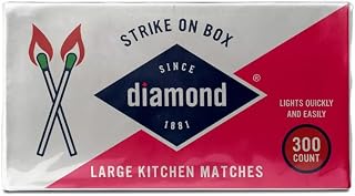 Diamond Strike on Box Large Kitchen Matches, 2 Boxes (Large, 300, Matches)