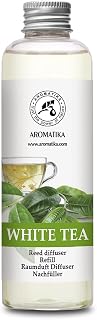 Refill Reed Diffuser White Tea 6.8 Fl Oz (200 ml) - with White Tea Essential Oil - Good Mood - Home Fragrance - Warm Scent - Air Freshener for Bathroom Bedroom Kitchen - Aromatherapy - Nice Smell