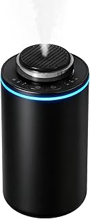 Essential Oil Diffuser,15ml Waterless Scent Diffuser,Rechargeable Portable Travel Diffuser with 3 Mist Mode & Timers,Dual Color LED Light,Small Car Air Freshener for Home,Office,Car, Black