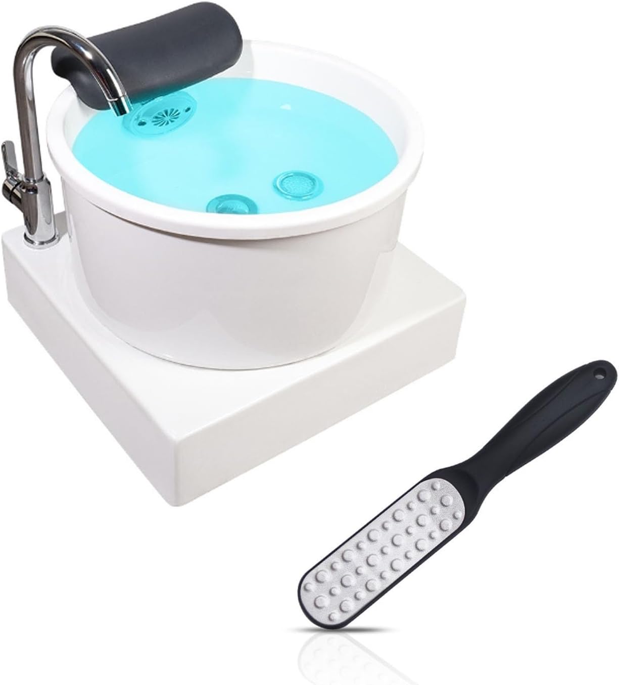 Foot Massager Bath - Hydromassage with Bubbles and Vibration for Stress Relief, Relaxation, and Pedicure