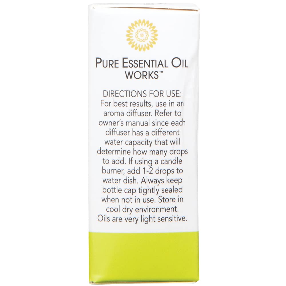 Pure Essential Oil Works Lemongrass Oil, 100% Pure, Natural, Paraben-Free and Therapeutic Grade with Euro-Style Dropper, 0.33 Ounces