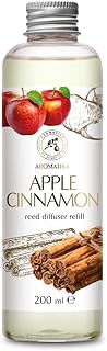 Reed Diffuser Refill Apple-Cinnamon 6.8Fl Oz - Room Fragrance with Cinnamon Essential Oil - Home Fragrance - Air Freshener - Aromatherapy - Spa - Home - Office - Club - Restaurant - Boutique