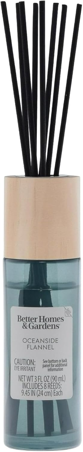 Scented Re ed Diffuser 3 Fl Oz (90 ml) W/ 8 Synthetic Sticks (Oceannside Flannel)