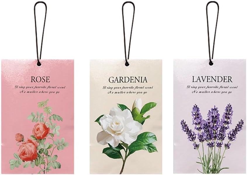 12 Packs Lavender/Gardenia/Rose Scented Sachets Air Freshener for Drawer and Closet Long-Lasting Sachets Bags Drawer Deodorizers Fresh Scents