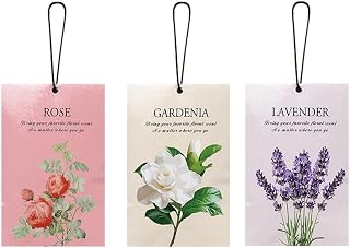 12 Packs Lavender/Gardenia/Rose Scented Sachets Air Freshener for Drawer and Closet Long-Lasting Sachets Bags Drawer Deodorizers Fresh Scents