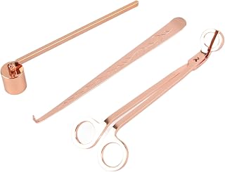 RiToEasysports Candle Accessory Set, Stainless Steel Candle Wick Trimmer, Snuffer, Dipper for Home Decor and Lovers