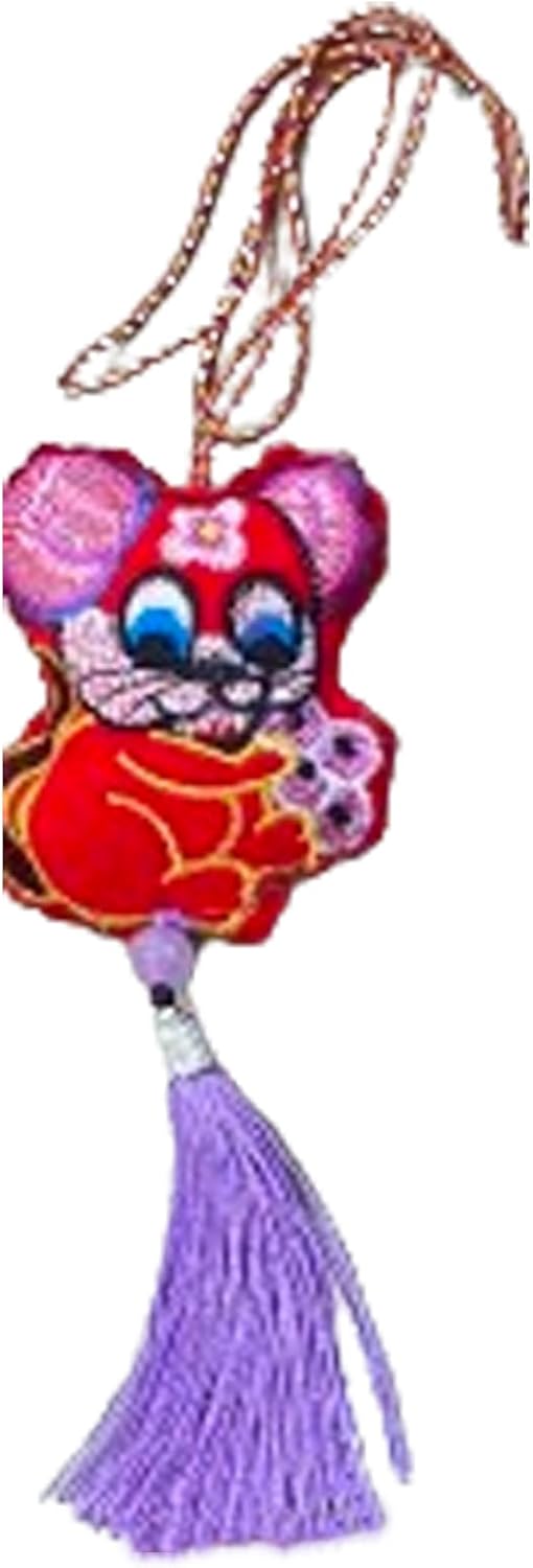 12 Chinese Zodiac Scented Sachets Bag, Sachets for Drawers and Closets, Home Fragrance Sachet for Dragon Boat Festival to Make Portable Ssachets,Pendants,Aromatherapy,Decorations (Rat)