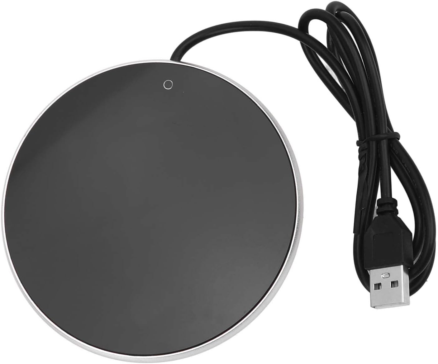 USB Candle Warmer Plate Auto Shut Off Small Portable 5V 2A Coffee Mug Warmer for Home Office Silver