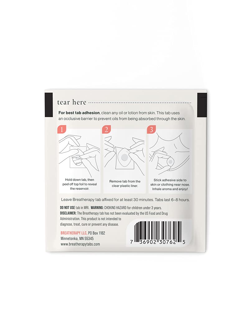 Aromatherapy Focus Patches - Pure Essential Oil Aroma Patch - Black Pepper and Basil Essential Oil for Focus - 8-Pack