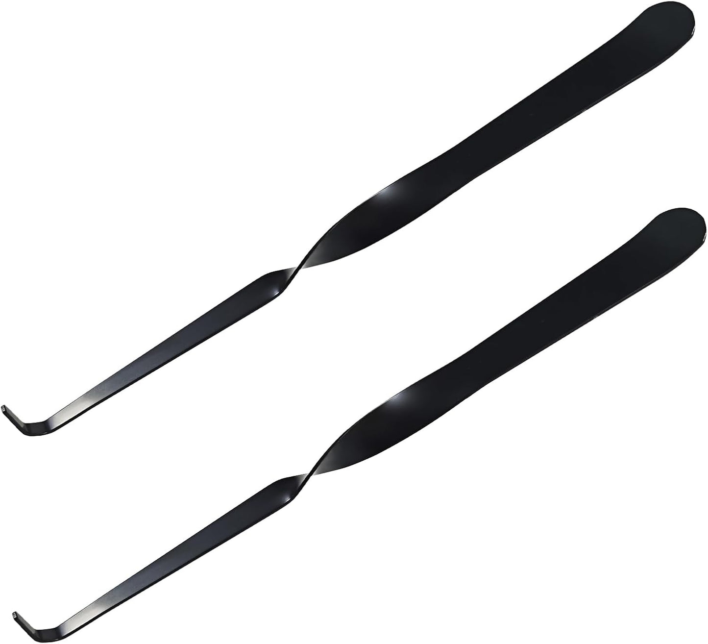 Stainless Steel Wick Dippers, 2 pcs Put Out Extinguish Candle Wick Dipper Candle Hook Candle Accessories for Putting Out Extinguish Candle Wicks Flame Safely (Black)