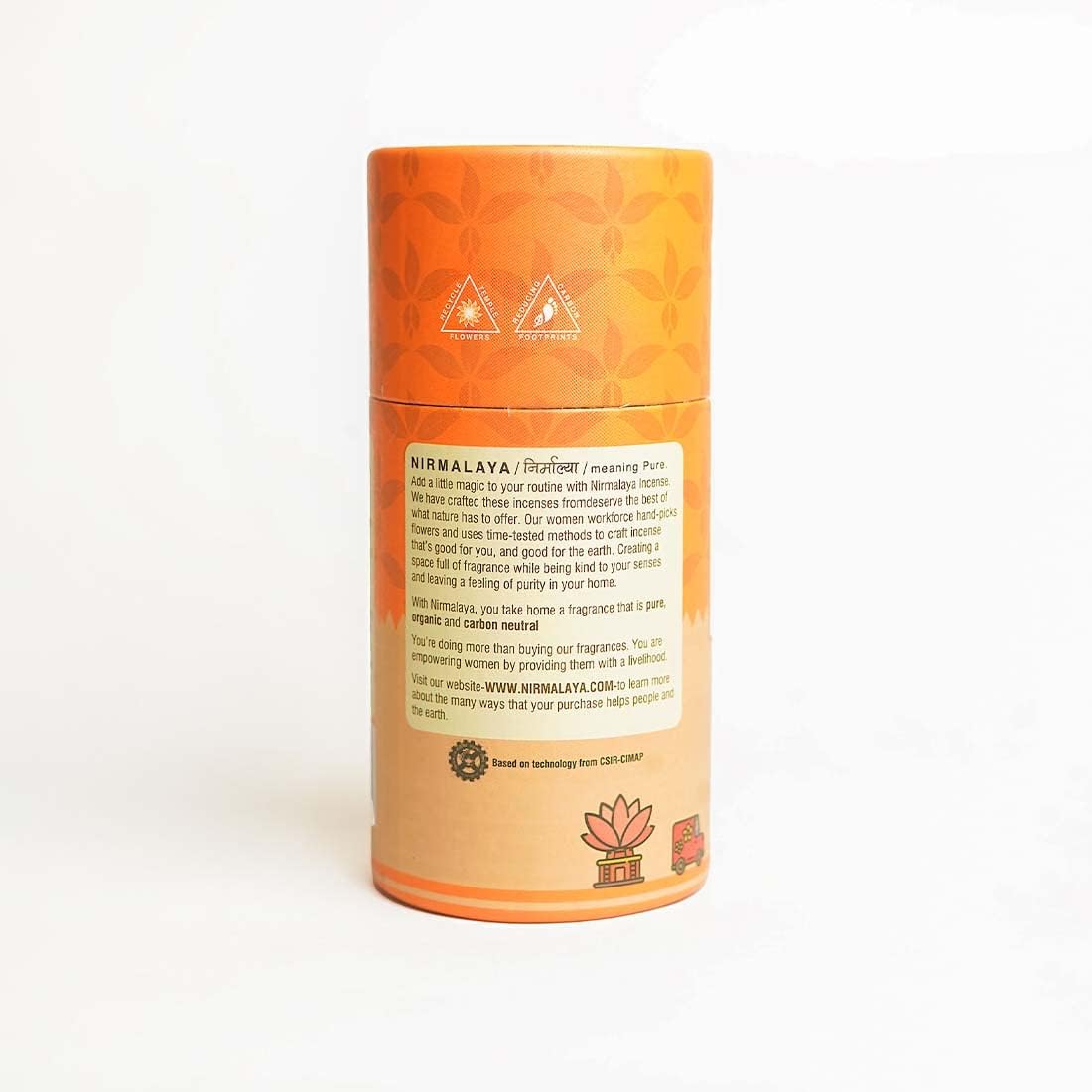 Nirmalaya Premium Sandalwood Dhoop Sticks (40 Sticks, 180g) | Bambooless Sticks, Charcoal Free Incense Sticks Made from Recycled Flowers | Long Lasting 25 Min Burn | for Pooja, Yoga & Meditation