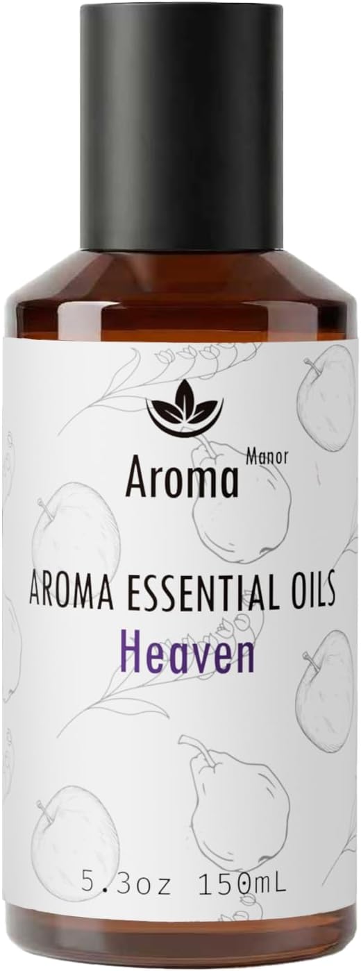 Essential Oil, Heaven Scent - 150ML Luxury Home Aromatherapy Diffuser Oil - Bergamot, Apple, Peach, Musk