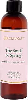 Aromatique The Smell of Spring Diffuser Oil – 4 fl oz Floral Reed Diffuser Refill, Hyacinth, Jasmine & Rose Home Fragrance