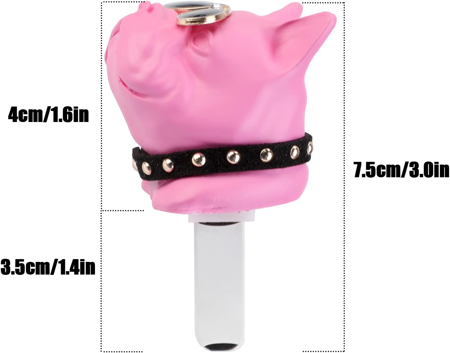 French Bulldog with Sunglasses Car Aromatherapy Essential Oil Diffuser, Pink Gypsum Car Air Freshener Vent Clip Locket Car Oil Diffuser Air Vent Decorations for Car, Living Room, Office