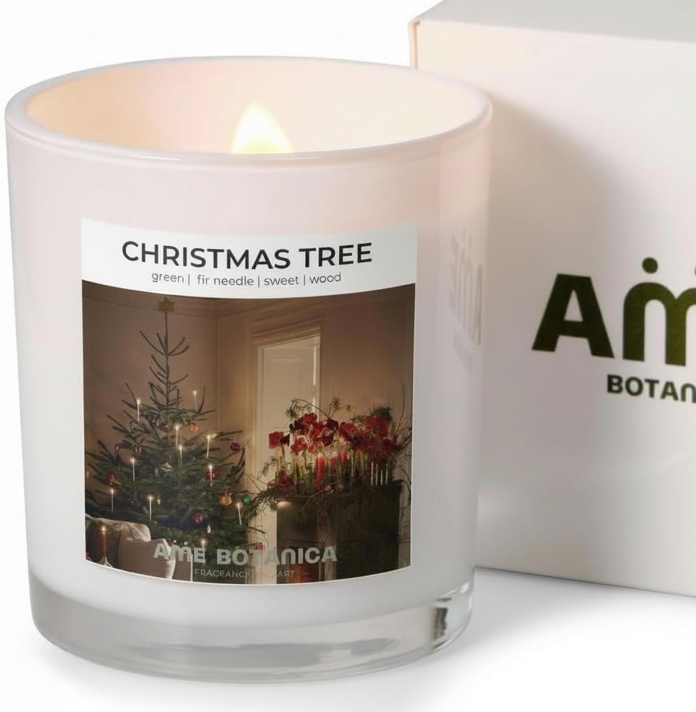 Wood Wick Candles That Crackle | Fir Pine Needle Balsam Candle Luxury Scented | Wooden Wick Candle – Hand Poured in The USA – Home Decor – Non Toxic Soy Candles – Gift for Men and Women