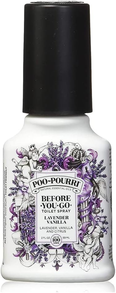 PooPourri Before You Go Spray, Lavender Vanilla, 2 Count of 2 Fl Oz Bottle, 4 Fl Oz