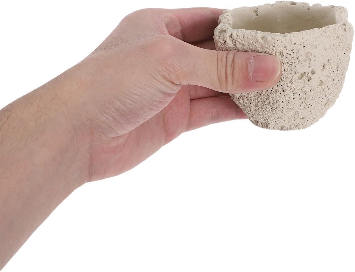 Concrete Match Holder - Cute Matchstick Boxes Modern Decorative Toothpick Organizer for Home,Fireplace, Table, Candles, Match Jar for Kitchen Beige