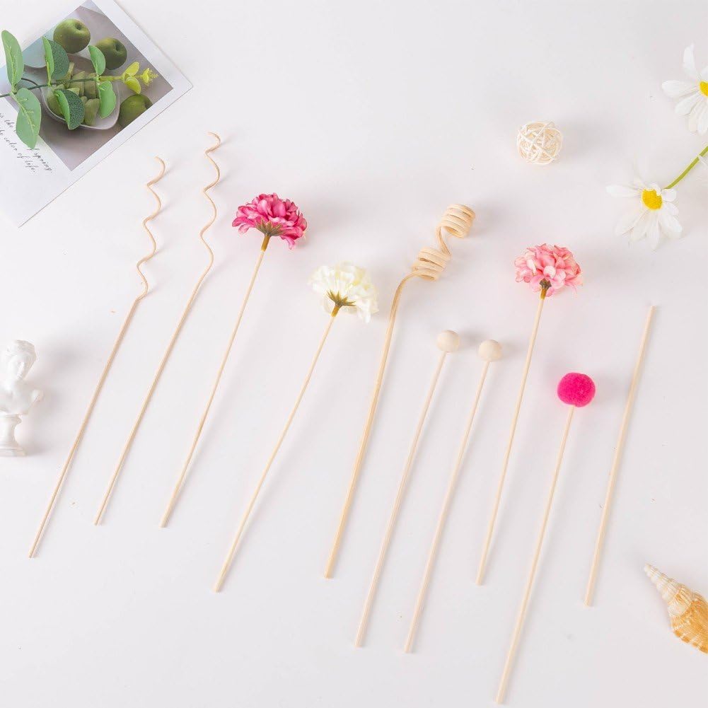 10 Pcs Reed Diffuser Stick, Rattan Flower Reed Fragrance Diffuser Set, Fragrance Diffuser Replacement Rattan Sticks Home Decor