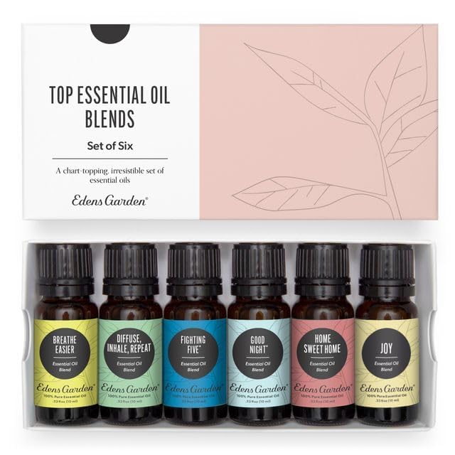 Edens Garden Top Essential Oil Blends 6 Set