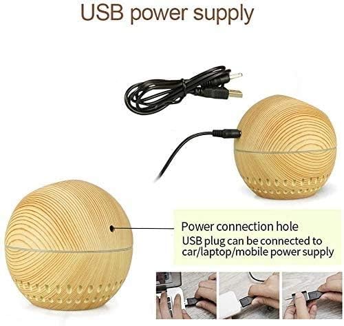 130ml Essential Oil Diffuser Wood Grain Aromatherapy Diffusers Cool Mist Humidifier for Baby Home Office Yoga