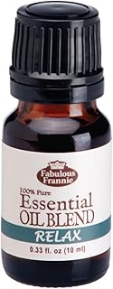 Relax Pure Essential Oil Blend 10mL Made with Lemon, Grapefruit, Patchouli and Peppermint by Fabulous Frannie