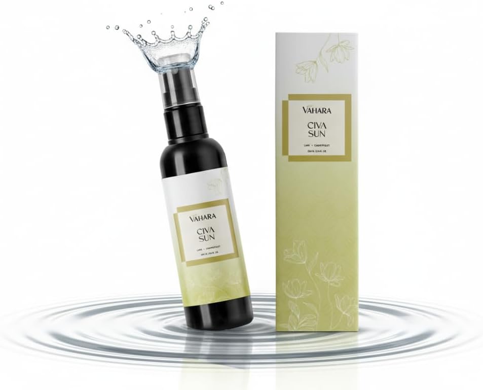 Luxury Linen & Room Spray – Long-Lasting Water-Based Home Fragrance with Essential Oils – Non-Toxic Air Freshener (3.38 FL OZ, Civa Sun)