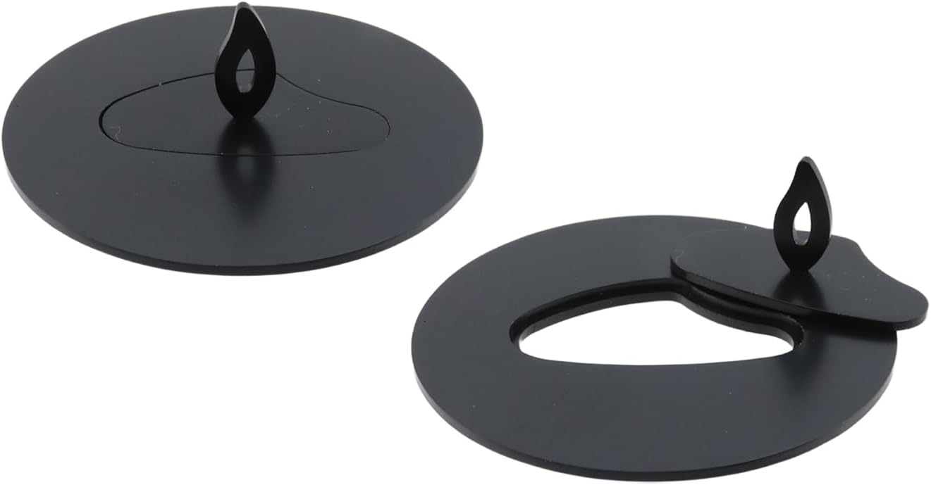 2Pcs Dia 3.15" Stainless Steel Candle Cover Black Cloud Shaped Candle Jar Lid