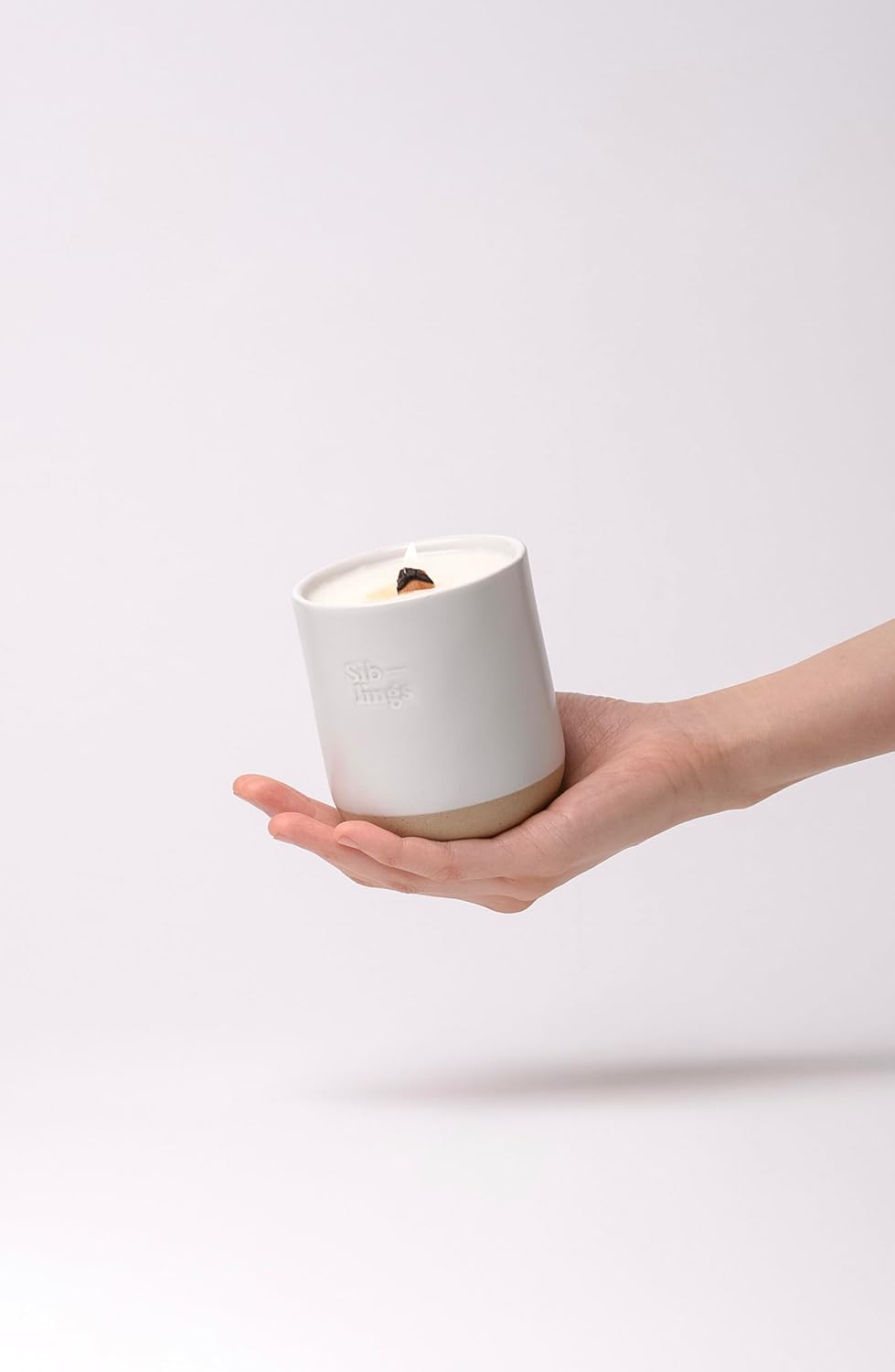 Siblings Ritual Set – Candle with Refillable Forever Vessel and Coconut Soy Wax Refill – Scent No 05 Clove, Lavender, Cedarwood – 60 Hour Burn