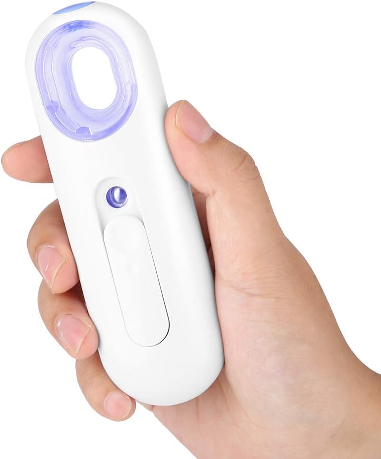 Mist Sprayer 25ML Nano Spray Water Meter - High Frequency Vibration Quiet Design Water/Oil Balance Control Eyelash Extensions Mist Atomization Facial Humectant Steamer Cool Mist Face Beauty Care