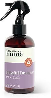 Plant Therapy Home Blissful Dreams Lavender Pillow and Linen Mist and Room Spray, for Relaxation & Sleep, Powered by Essential Oils Like Lavender & Roman Chamomile, Aromatherapy Sleep Spray, 8 oz