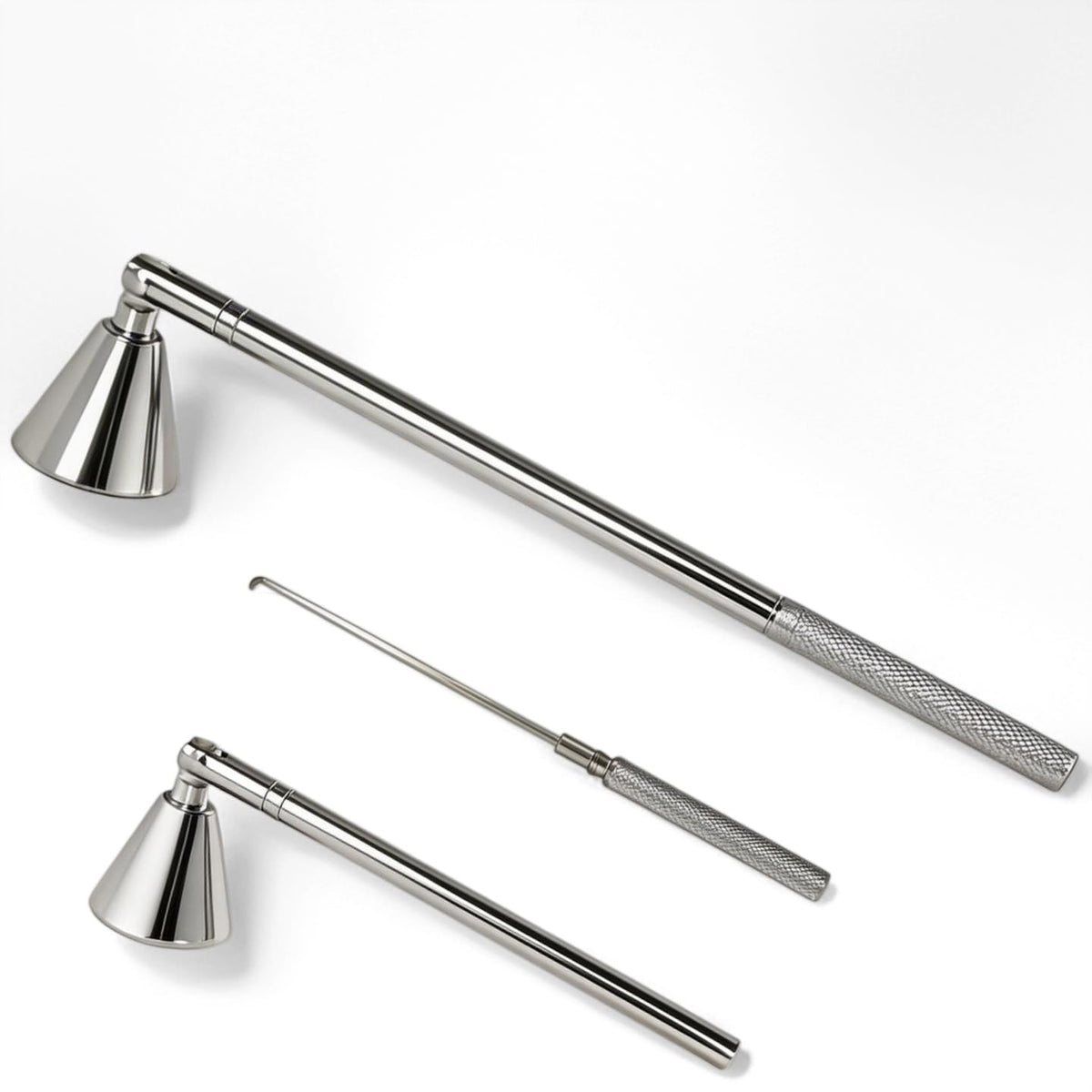 Innovative 2-in-1 Candle Snuffer Extinguisher with Removable Wick Dipper,Candle Flame Put Out Tools with Non-Slip Long