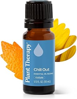 Plant Therapy Chill Out Essential Oil Blend (Formally Let It Go), 10 mL (1/3 oz), for Stress & Calming Relief, 100% Pure, Undiluted, Great for Essential Oil Diffusers