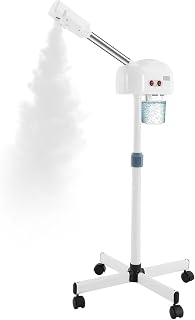 Facial Steamers, Hot Ozone Face Steamer on Wheels for Facial, Professional Skin Care Equipment, Esthetician Steamer for Salon Beauty and Spa, Mist Face Steamer for Skin Care (3)