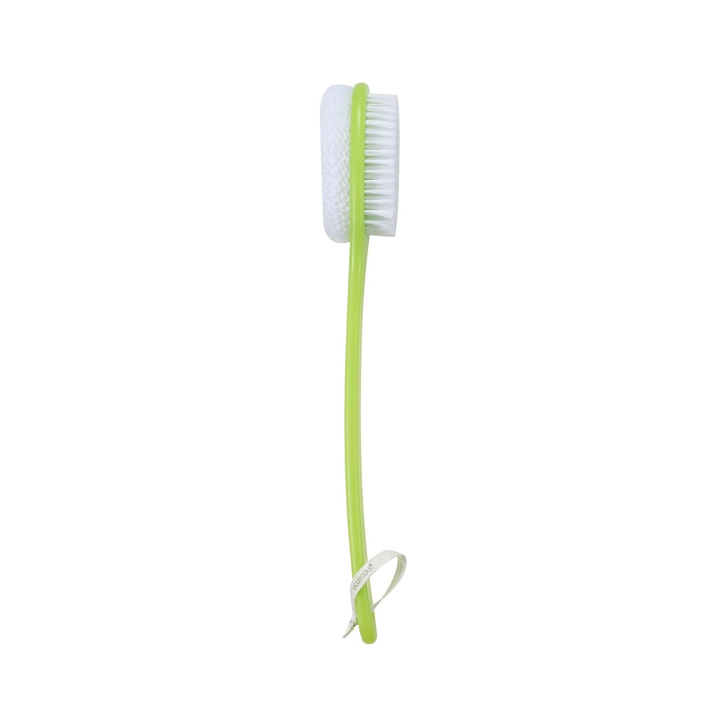 EcoTools Buff + Polish Bath Brush, Long Handle to Cleanse & Exfoliate Back & Hard-to-Reach Areas, Eco Friendly Shower Brush Removes Dead Skin, Cruelty Free Nylon Bristles, Vegan, 1 Count