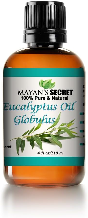 Eucalyptus Globulus Essential Oil, for Clear Breathing, Mucus Relief, Nausea Relief, Stress Relief