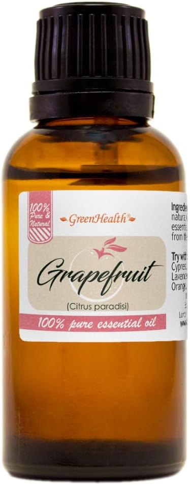 Grapefruit (Pink) Essential Oil - 1 fl oz - 100% Pure & Uncut - GreenHealth
