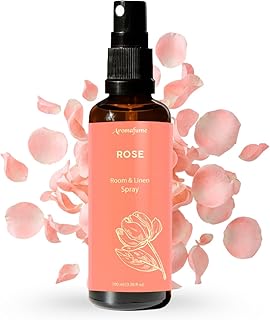 Rose Room, Linen & Pillow Spray by Aromafume | 100ml/3.38 fl oz | with Pure Rose Essential Oil | Aromatherapy Spray | Mist for Bedding, Fabrics