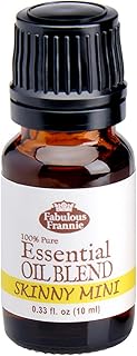 Fabulous Frannie Skinny Mini Essential Oil Blend 10ml Made with Pure Essential Oil Lemon, Grapefruit, Peppermint, Ginger & Cinnamon Bark.