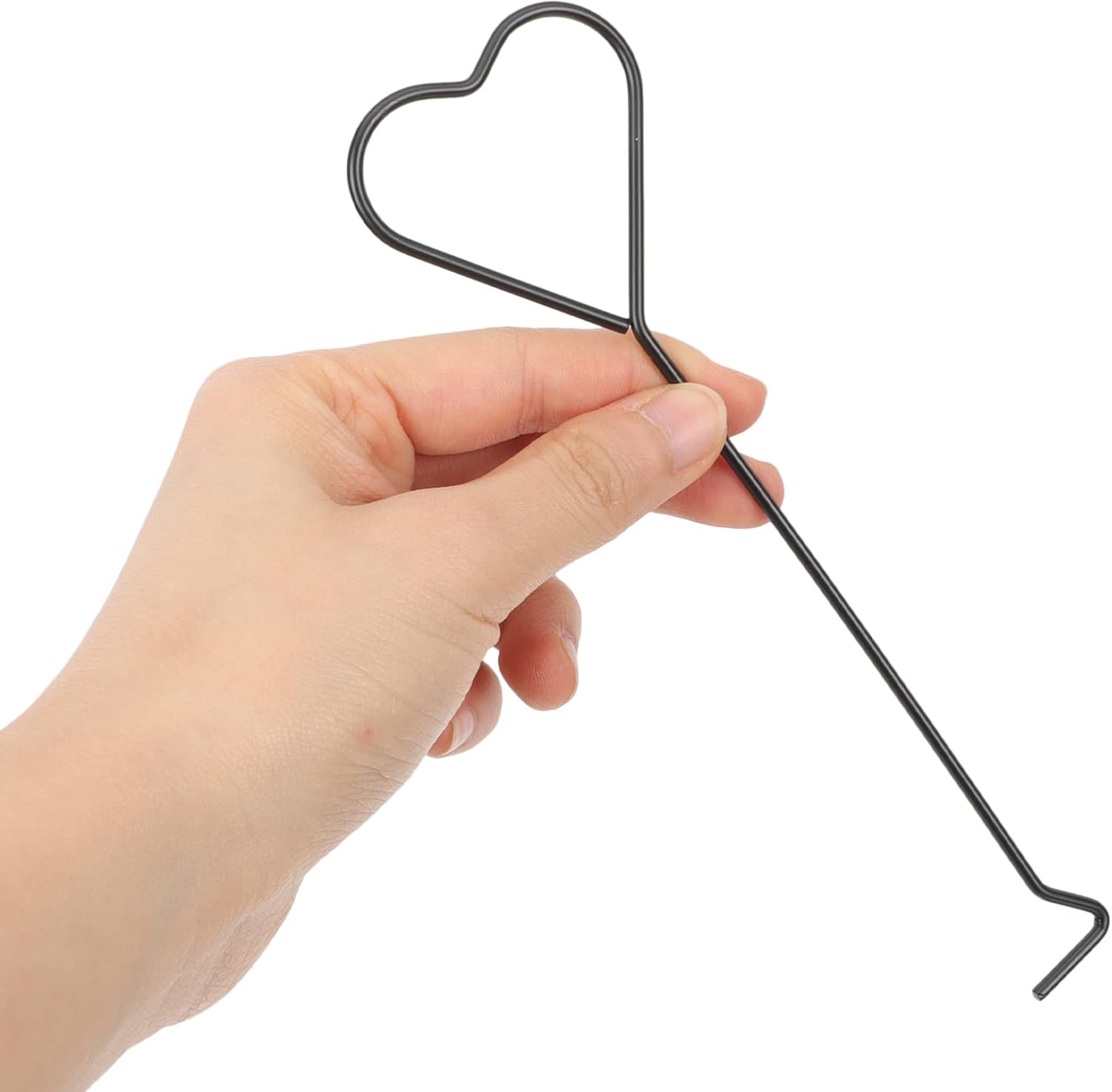 Hemoton 4Pcs Heart Design Candle Wick Dippers Stainless Steel Candle Wick Placement Tool Extinguishing Hooks Safe Accessories Set for Home