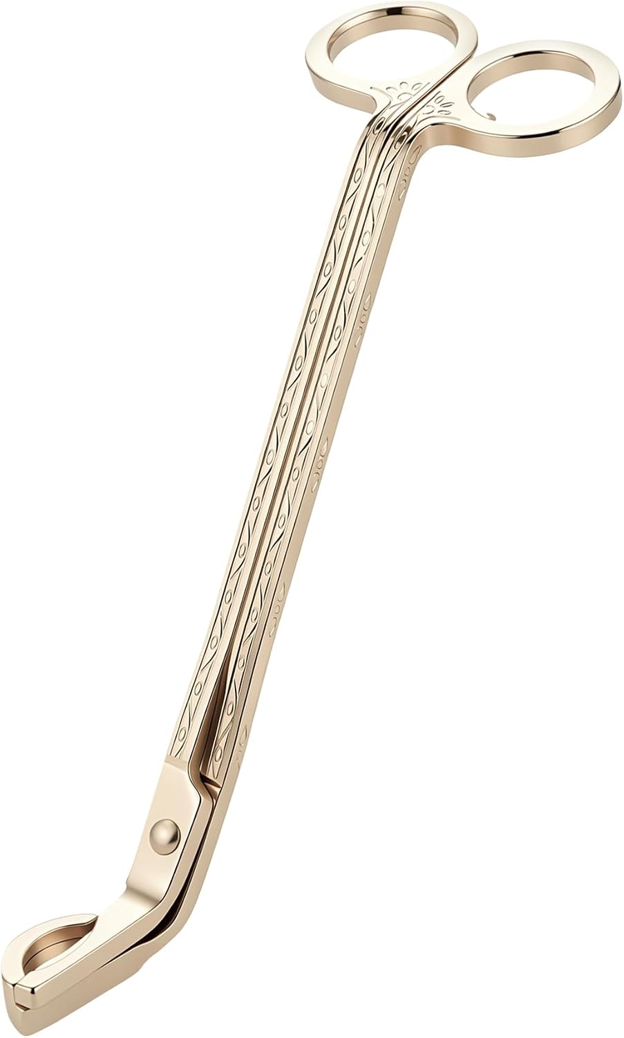 Candle Wick Trimmer Stainless Steel Wick Clipper with Debris Tray Gold