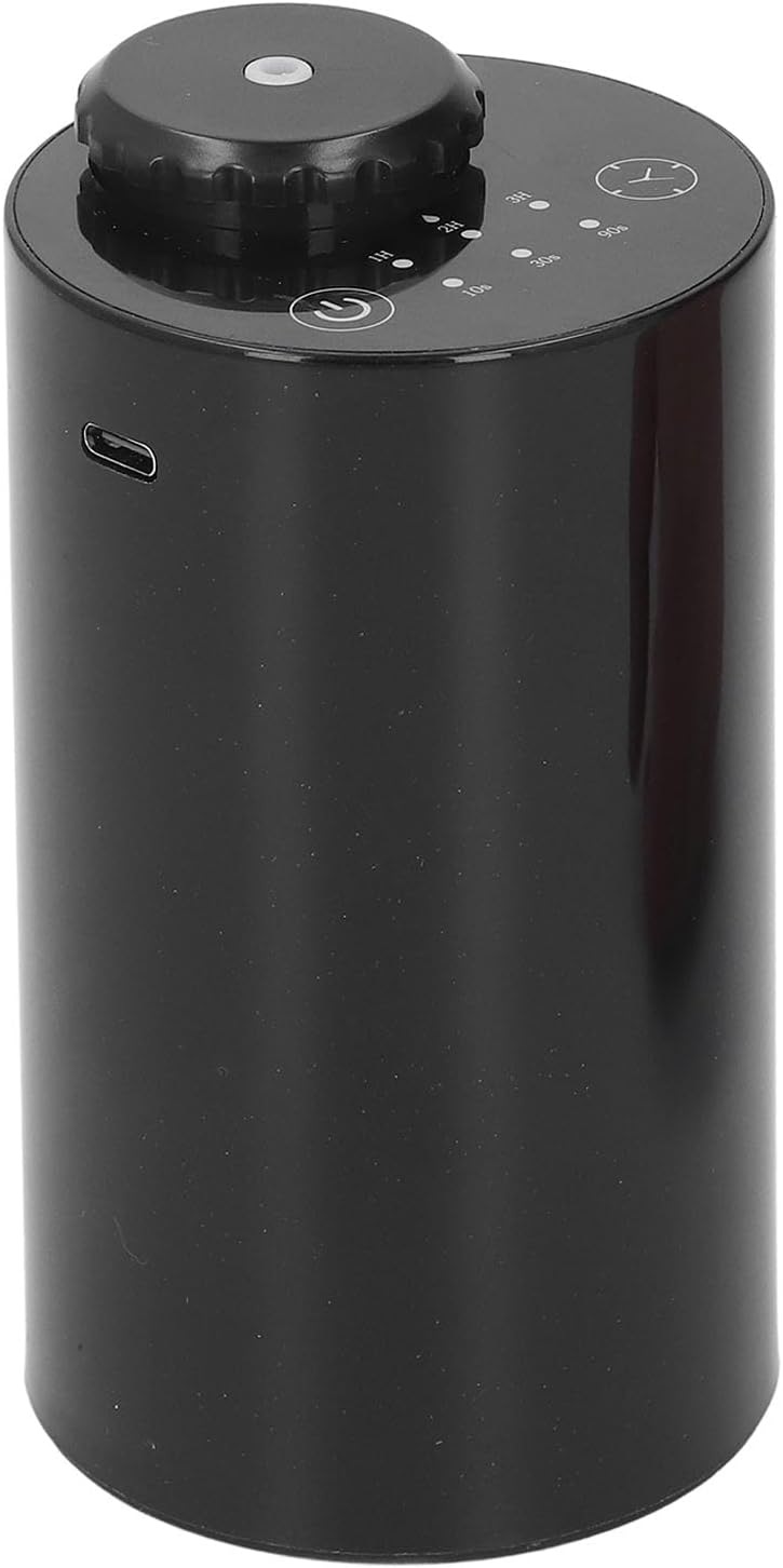 Waterless Scent Diffuser, Automatic Quiet Aromatherapy Machine, Black - Adjustable Timer, Advanced Fragrance Technology, Ideal for Bedroom and Office (Black)