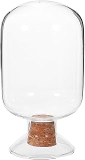 Glass Match Storage Jar with Cork Stopper 125ml, Multi-functional Washable Matchstick Holder for Home Décor and Fireplace Use