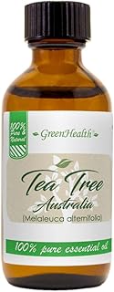 Tea Tree (Australia) Essential Oil – 2 fl oz (59 ml) Amber Glass Bottle w/Cap – 100% Pure Essential Oil – GreenHealth