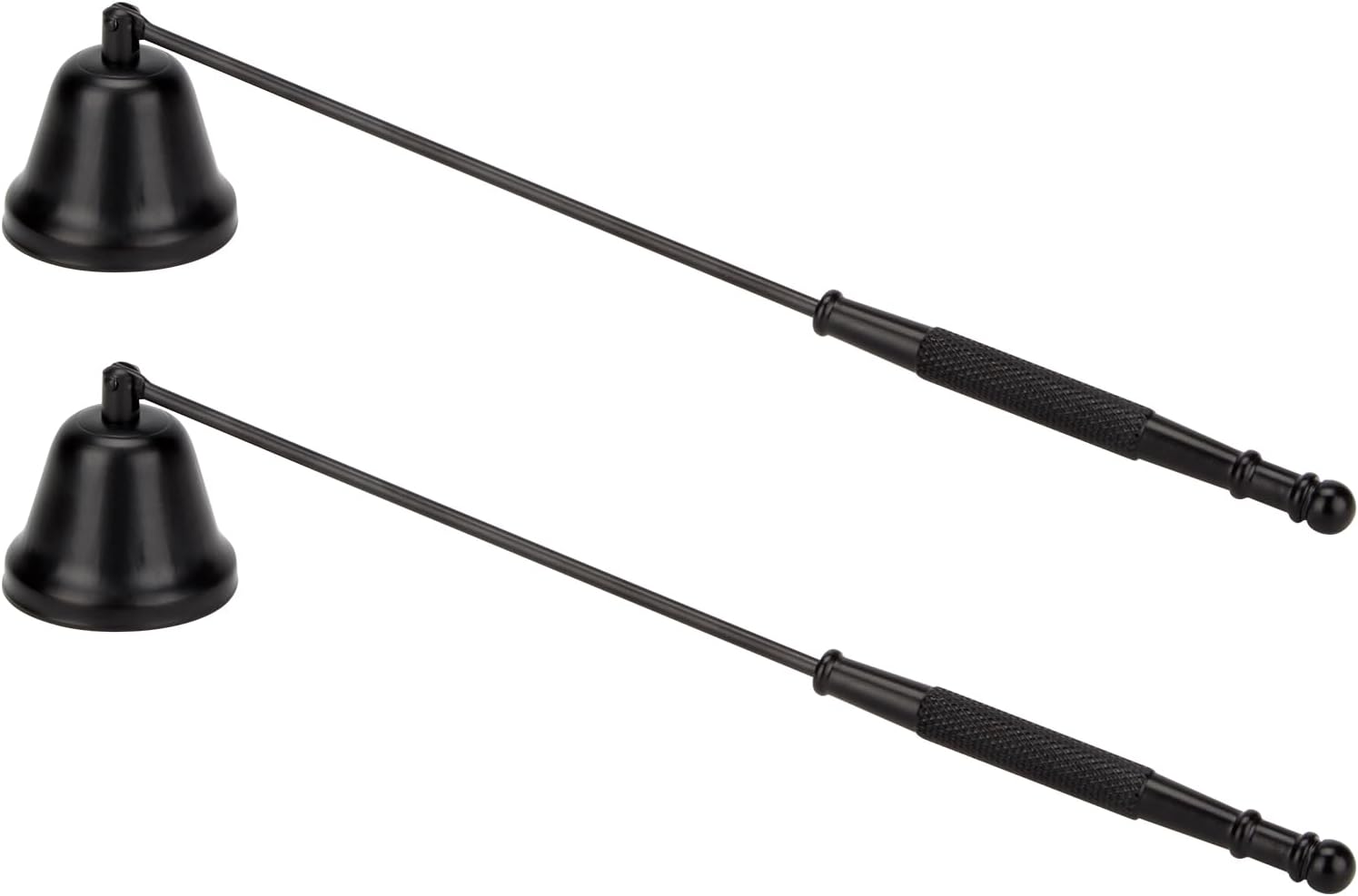 2 Pack Candle Snuffer, Candle Snuffers Wick Snuffer Candle Accessory, Extinguish Candle Flame Safely Tool with Long Handle, Candle Turn Off Device for Putting Out Wick Flame