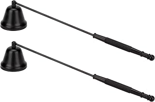 2 Pack Candle Snuffer, Candle Snuffers Wick Snuffer Candle Accessory, Extinguish Candle Flame Safely Tool with Long Handle, Candle Turn Off Device for Putting Out Wick Flame