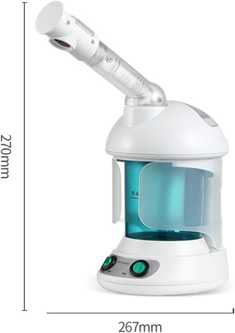 Portable Home Face Steam Machine, Nano Facial Steamer with Extendable Arm and 360 Degree Adjustable Nozzle, for Personal Care Use at Home or Salon, Idea for Deep Cleaning/Face Moisturizing