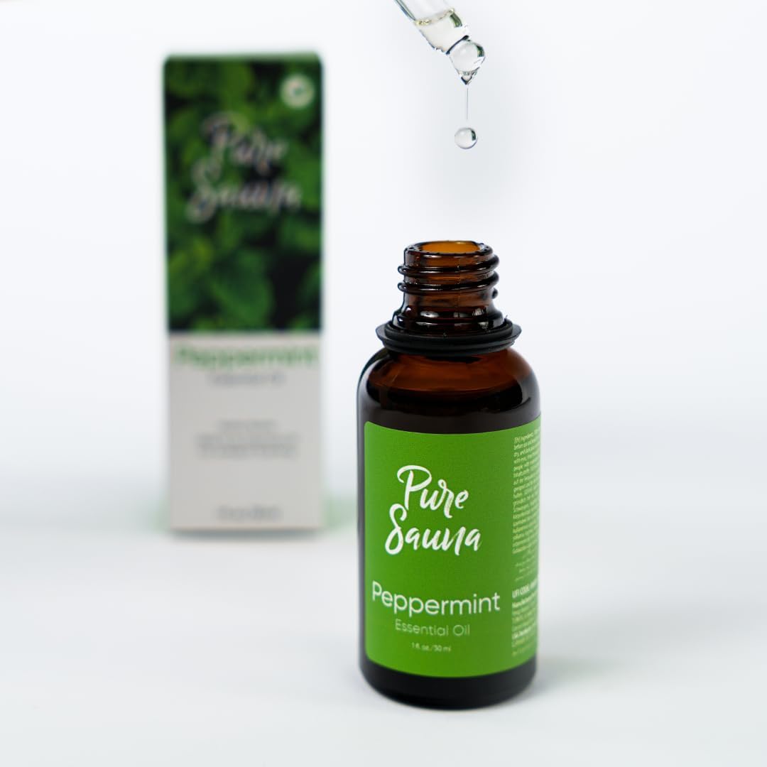 Peppermint Essential Oil - 100% Pure Mentha Piperita for Diffuser & Home Scent - Energizing & Cool Mint Aroma (1 fl oz / 30 ml)
