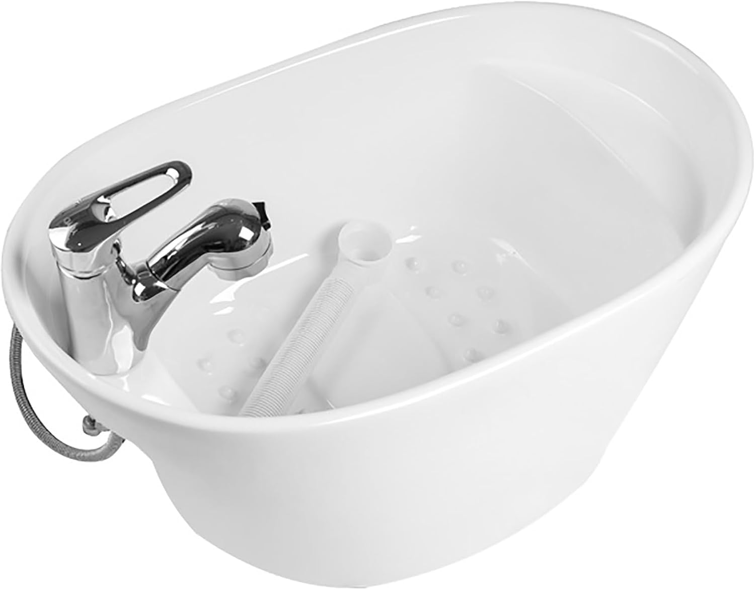 Acrylic Foot Bath, Foot Spa Bath Massager with Heat, Bubbles, Red Light, Pedicure Foot Spa Tub for Stress Relief, Foot Soaker with Acupressure Massage Points&Temperature Control