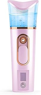 FANTEXY Nano Facial Mister with Skin Analyzer Moisture Tester | Portable Mini Cool Face Mist Steamer, USB, Handy Facial Sprayer, Eyelash Extensions, Face Moisturizing & Hydration Refreshing